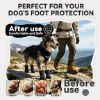 Interior view showing breathable mesh lining of dog boots