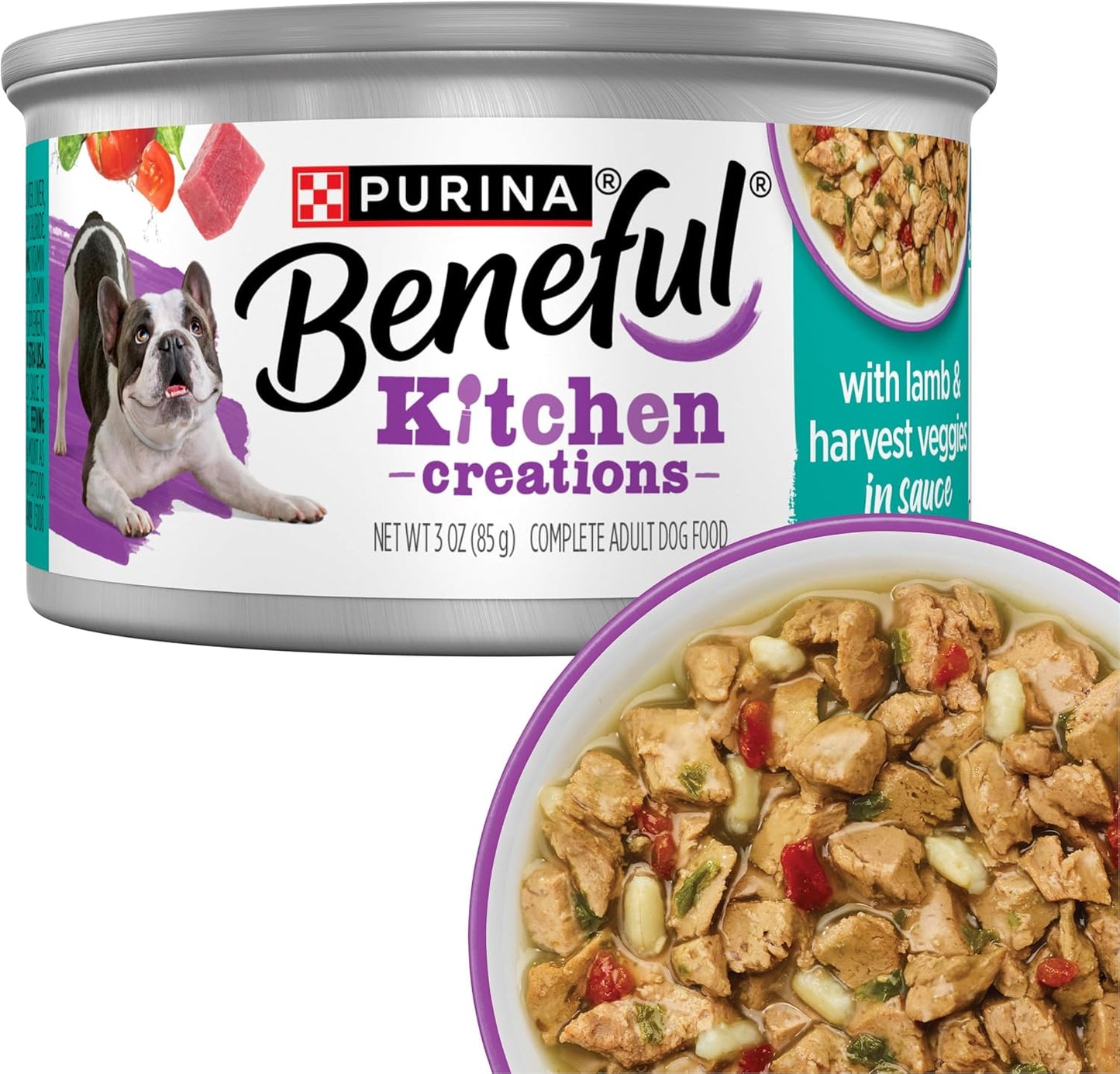 Purina Beneful Kitchen Creations With Beef, Chicken, or Lamb Wet Dog Food Variety Pack - (Pack of 30) 3 oz. Cans - Image 10