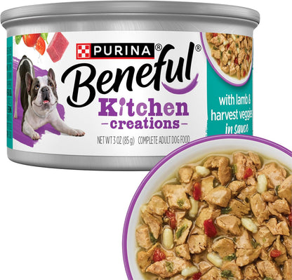 Purina Beneful Kitchen Creations With Beef, Chicken, or Lamb Wet Dog Food Variety Pack - (Pack of 30) 3 oz. Cans - Image 10