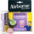 Airborne Elderberry Effervescent Extract and Vitamin C front box packaging for daily immune defense