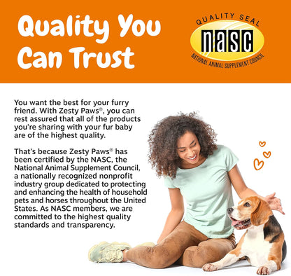 Zesty Paws Probiotics for Dogs - Digestive Enzymes for Gut Flora, Digestive Health, Diarrhea & Bowel Support - Clinically Studied DE111 - Dog Supplement Soft Chew for Pet Immune System - Pumpkin, 90ct - Image 9
