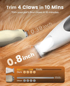 Silent thirty five decibel pet grooming tool for sensitive dogs and cats