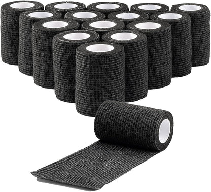 16 Rolls Self Adhesive Bandage Wrap 3 inch, Self Sticking Bandage Wrap, Self Adherent for Wrist Ankle Sprains, Vet Wrap for Animals Pet (Pink) - Image 11