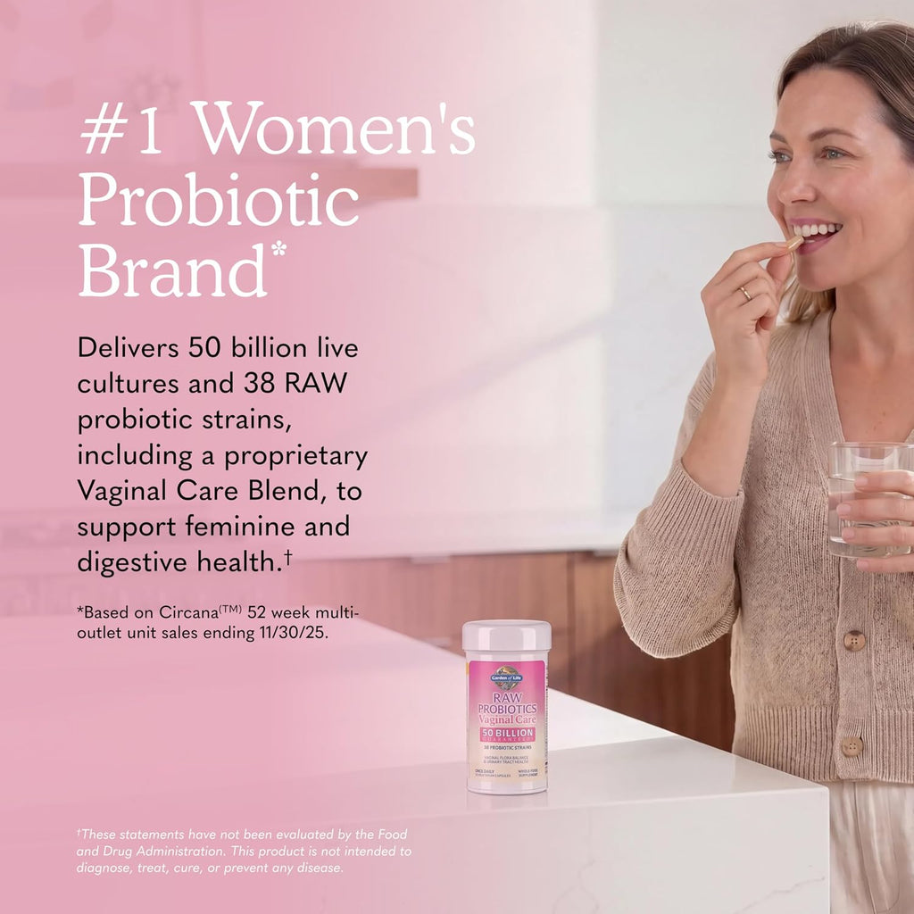 Garden of Life Raw Probiotics supplement facts and nutrition label