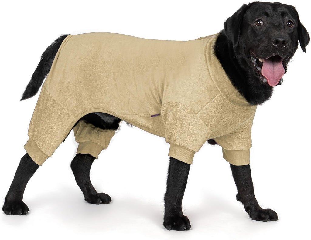 cyeollo Dog Pajamas Fleece Pjs Thermal Stretchable Dog Onesie Winter Jumpsuit for Small Dogs Warm Pet Cold Weather Coats, Navy M - Image 14