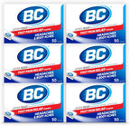 BC Powder Original Strength Pain Reliever 50 powder sticks front view box packaging