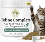 Wholistic Pet Organics Feline Complete - 4 oz - Organic Cat Multivitamin + Probiotic Supplement for Overall Health, Skin & Coat Support - Cat Vitamins for Cats Health - Kitten & Senior - 37 Scoops - Image 11