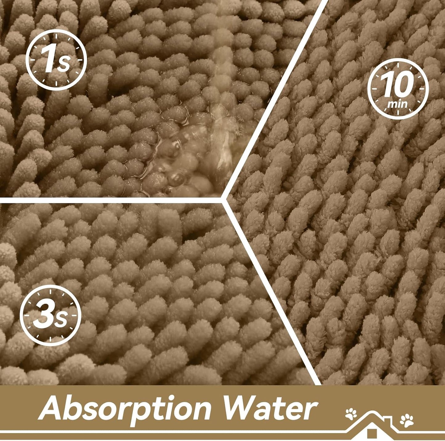 Bcoimo non slip rubber backing detail for pet rug