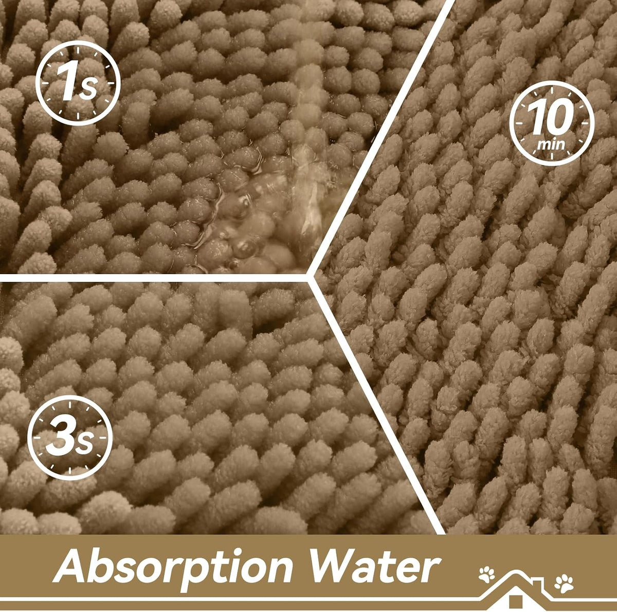 Bcoimo non slip rubber backing detail for pet rug