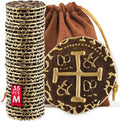 Leib Games metal pirate coins 35 piece medium bronze set inside storage bag