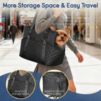 Yudodo collapsible puppy carrier top opening view