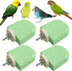 PINVNBY 4 PCS Bird Perch Stands Parrot Calcium Perch Beak Grinding Stone Foot Claws Trimmer Parakeet Platform Parrot Chewing Toys for Small Medium Cockatiel Conure Lovebird Finch - Image 10