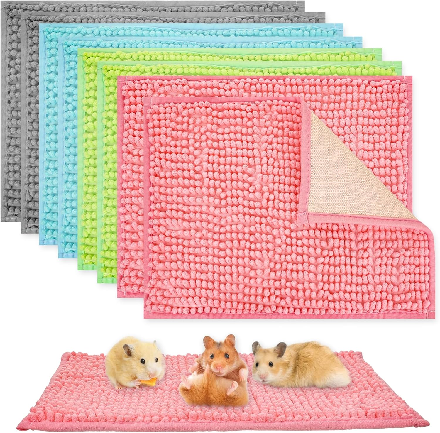 Barydat 8 piece guinea pig cage liner set front view