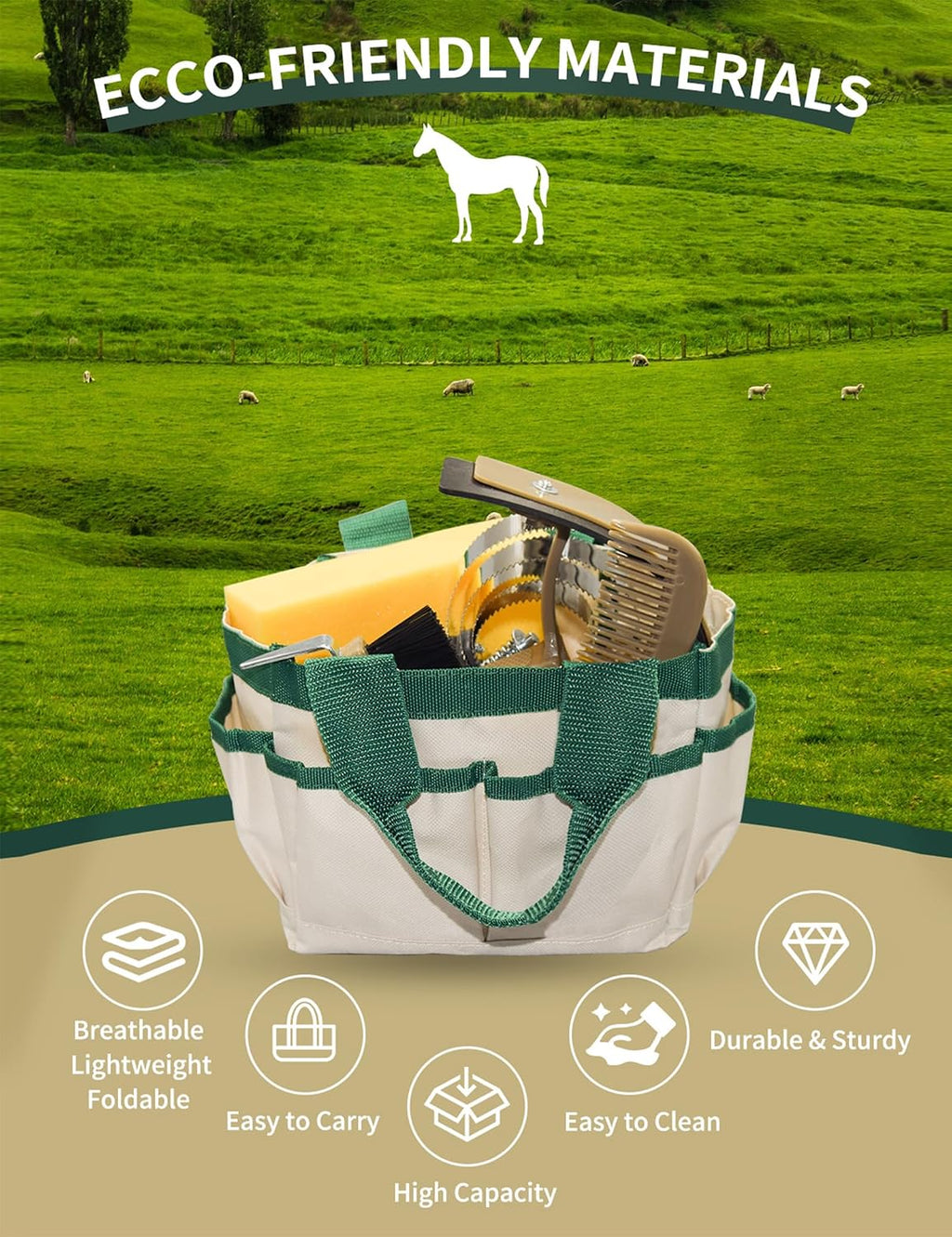 Inoreal equine care set for bathing and coat maintenance