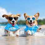 Non toxic lightweight cold sensing fabric texture of pet ice bandana