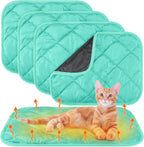 4 Pack Self Heating Cat Pad Self Warming Dog Mat Reflects Body Heat Extra Warm Thermal Pet Pad Washable Dog Cat Bed Crate Bed Mat Blanket(Gray,16 x 20 Inch) - Image 12