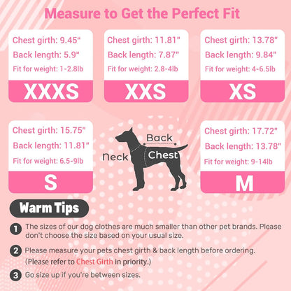 Imported luxury fashion dog clothes for small breeds