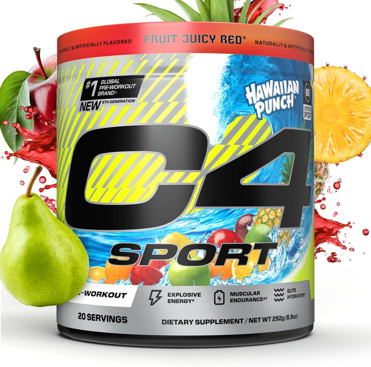 Cellucor C4 Sport Pre Workout Powder Hawaiian Punch 340g tub