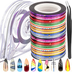 Fandamei nail striping tape line set front view