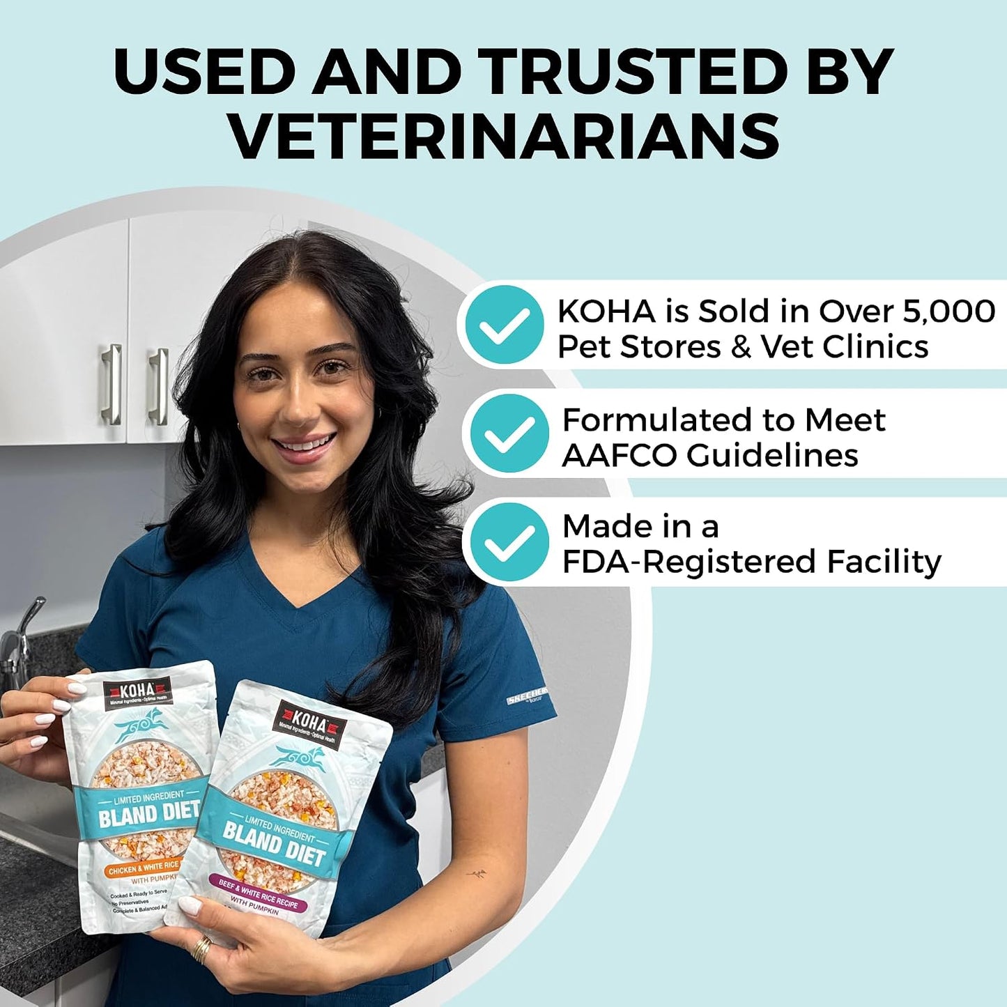 Kohapet bland diet chicken and rice wet food texture in a bowl