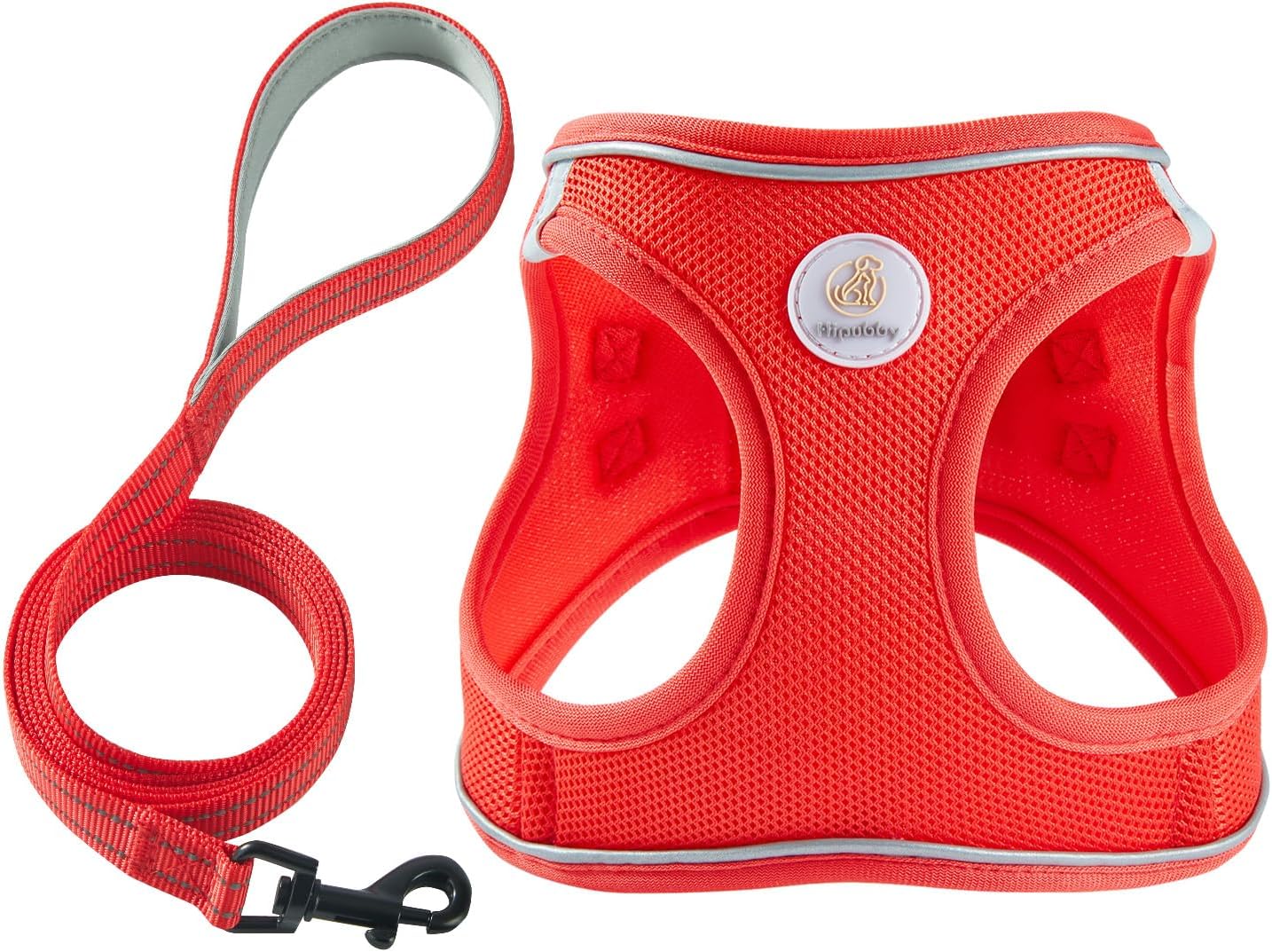 Hipubby Dog Harness and Leash Set, No Pull Soft Mesh Puppy Harness for Small Medium Dogs, Cats - Step in Reflective Breathable Lightweight Vest Harness for Walking, Training - Pink, XS - Image 15