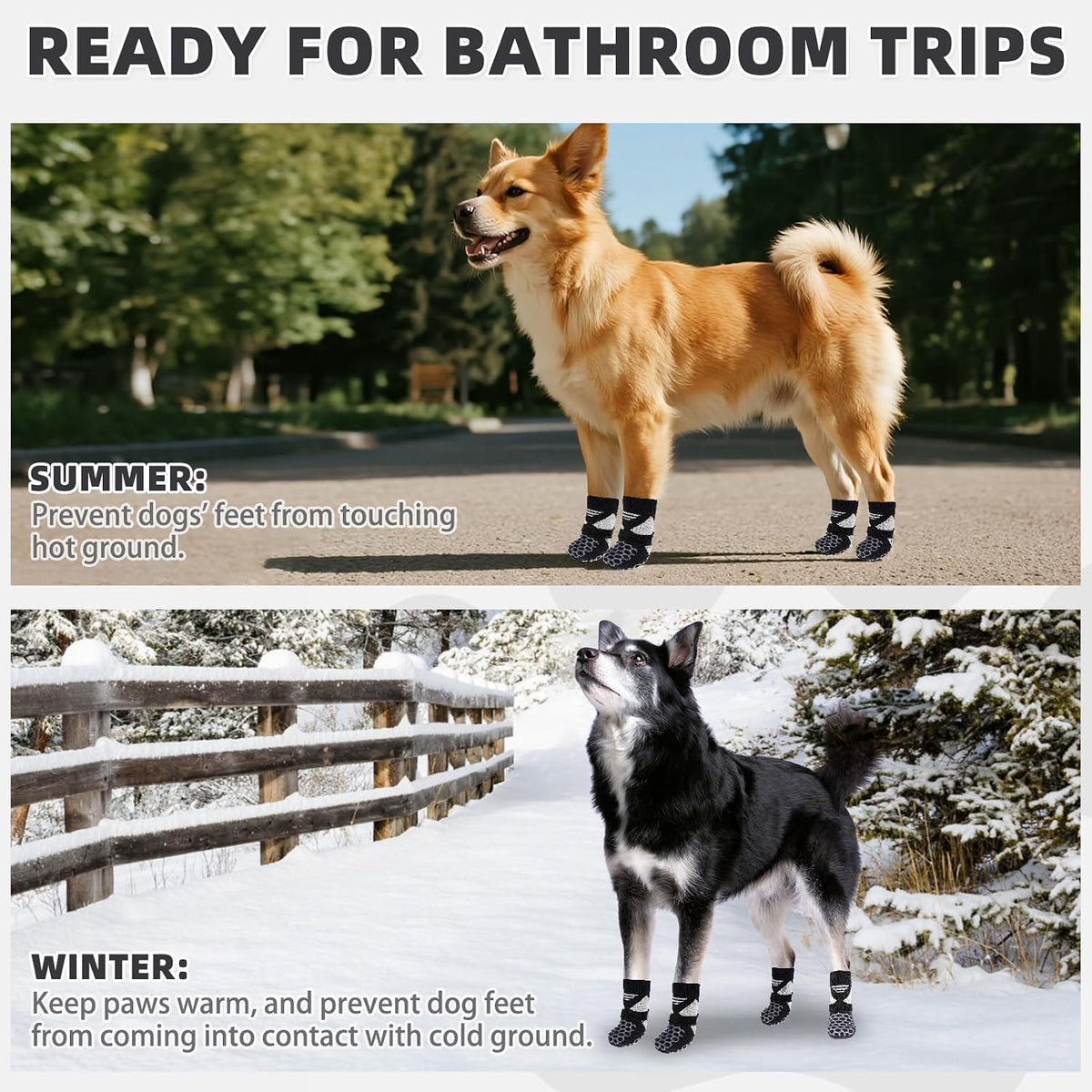 Top view of honeycomb black dog socks for medium dogs