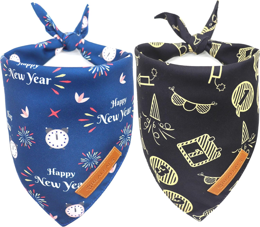 Realeaf 4th of July Dog Bandanas 2 Pack, Reversible American Flag Pet Scarf for Boy and Girl, Premium Durable Fabric, Patriotic Bandana for Medium and Large Dogs (Large) - Image 12