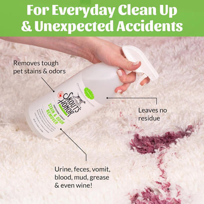 Skout's Honor BioKore technology liquid cleanser targeting pet odor