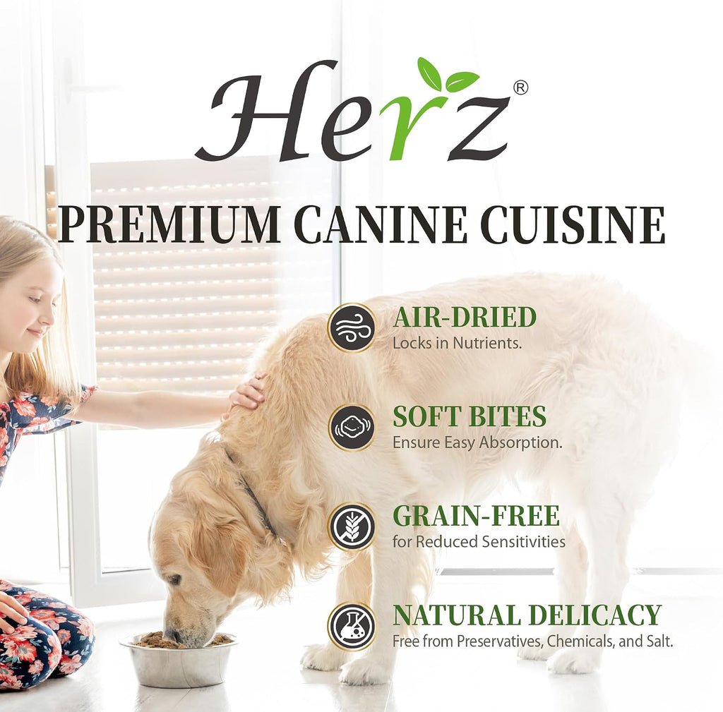 Herz grain-free limited ingredient dog food high-protein nutrition facts