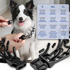 Adjustable metal pinch collar for medium and large dogs with quick release buckle