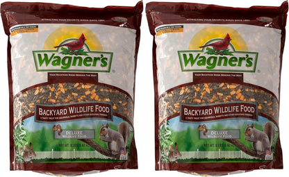 Side view of Wagner wildlife food 8 pound bag