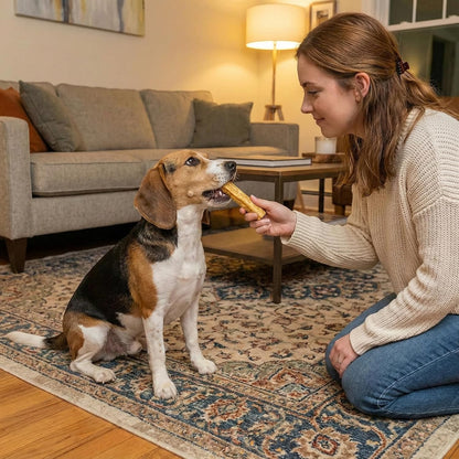 Natural beef collagen dog rolls for joint and dental health