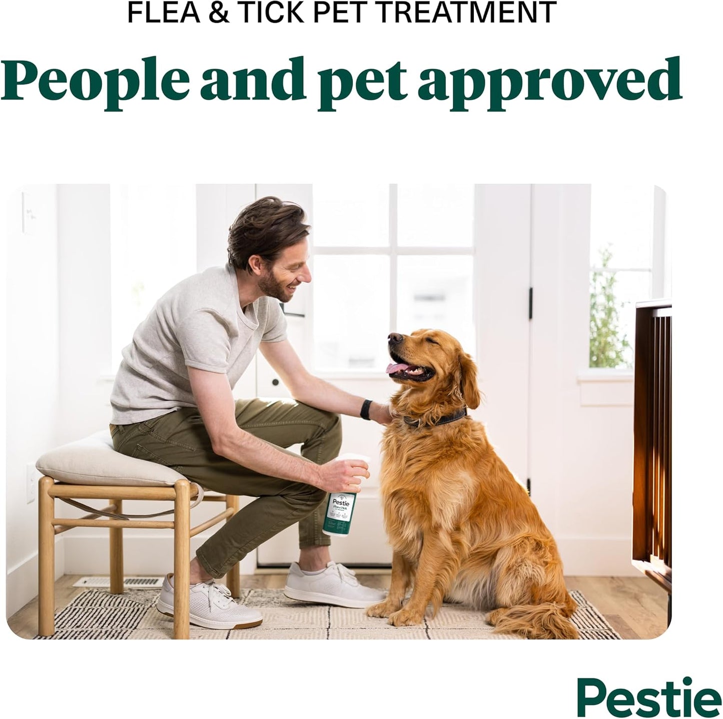 Pestie plant-powered pet spray bottle label details