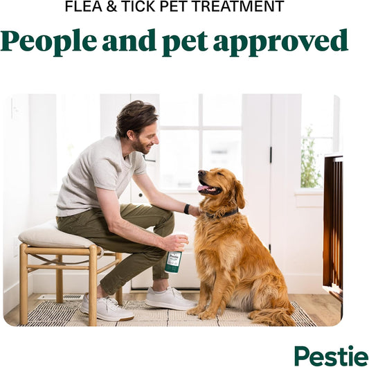 Pestie plant-powered pet spray bottle label details