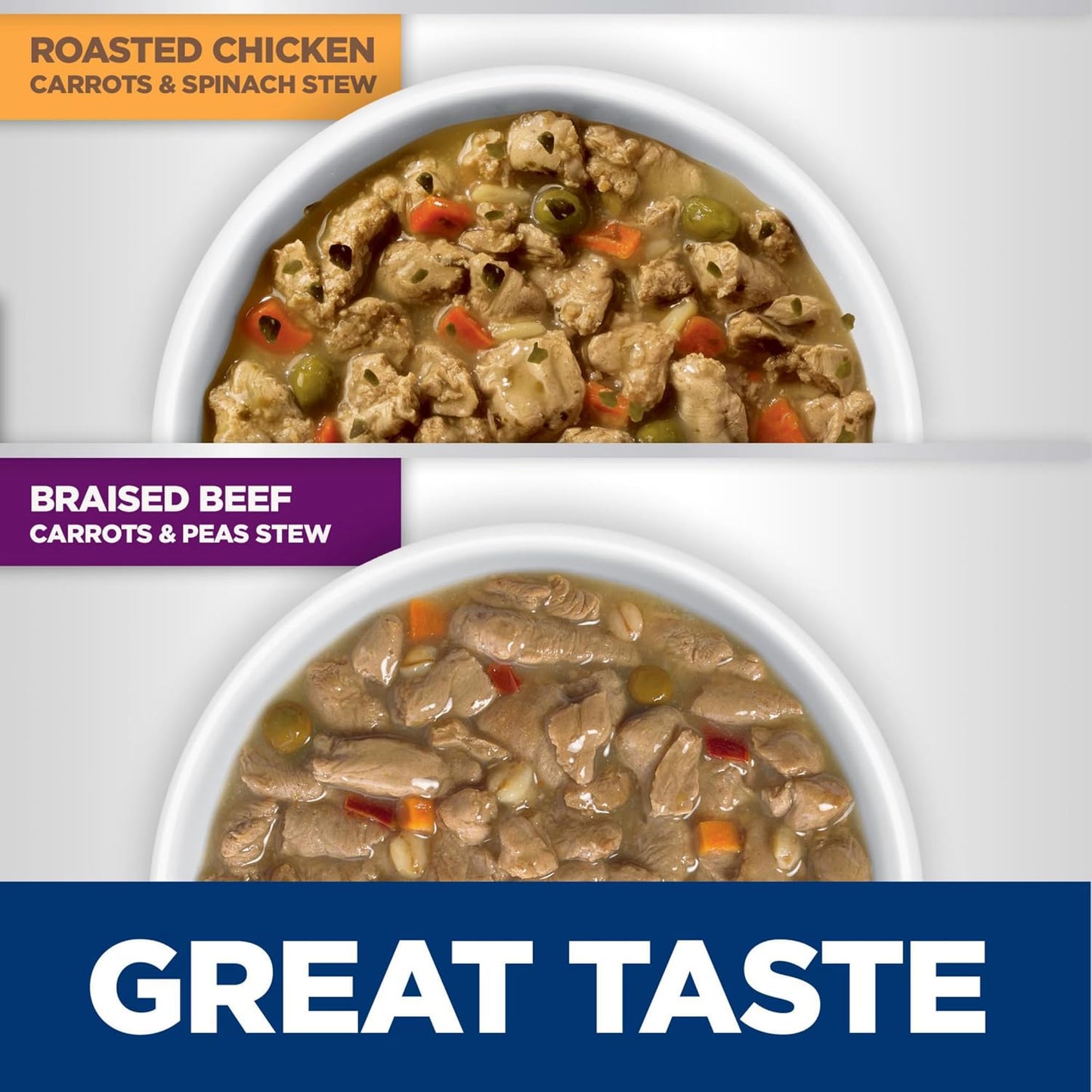 Hill's Science Diet adult dog food 12-pack side layout view.