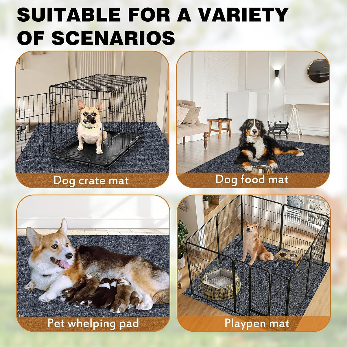Trinka kennel liner folded for storage or transport