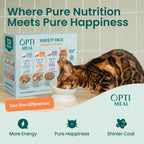 Optimeal indoor health savory gravy wet cat food beef and rabbit pouches.