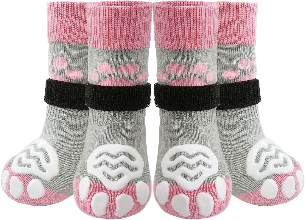Two pairs of Pupteck pet socks in packaging