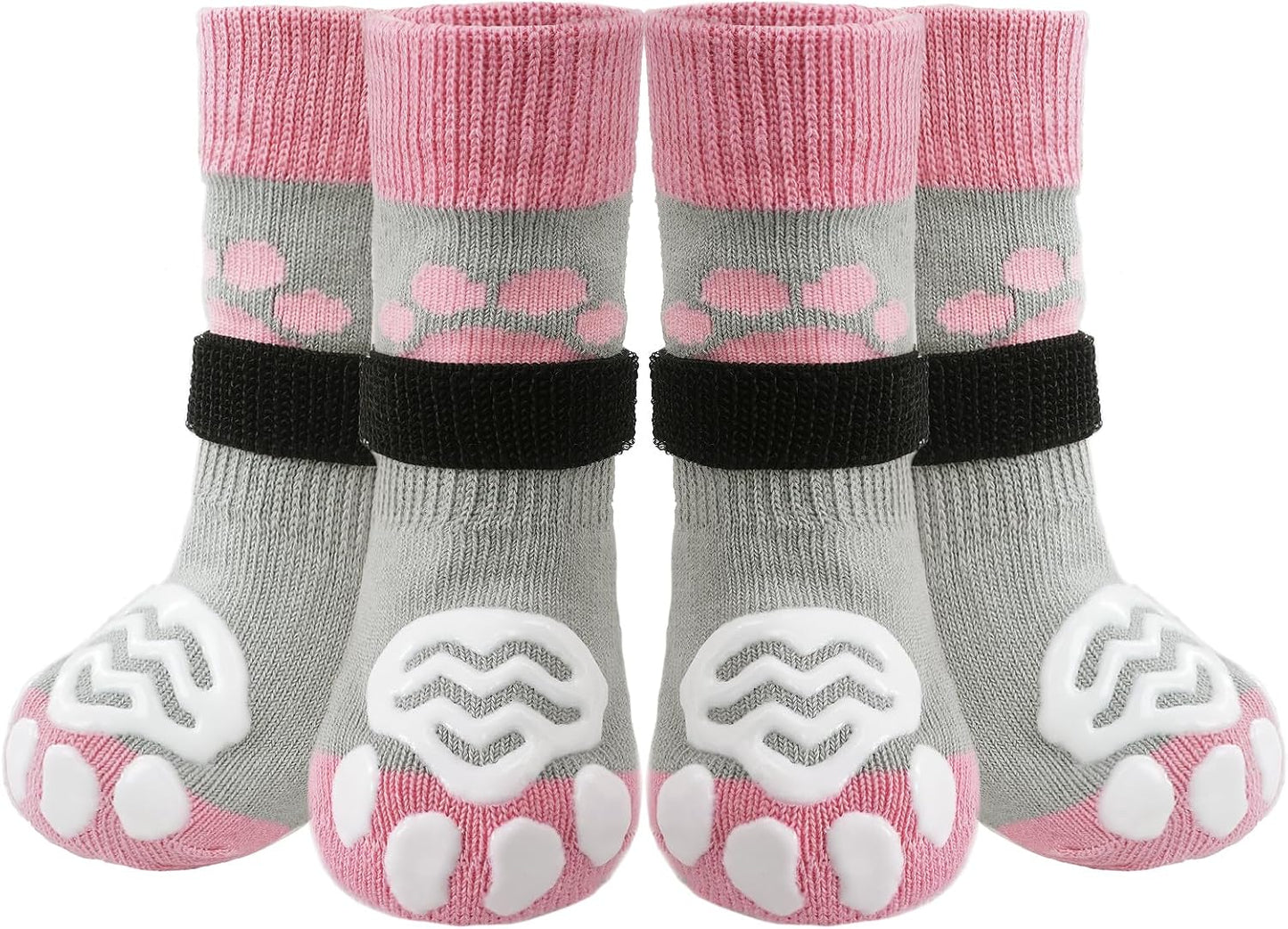 Two pairs of Pupteck pet socks in packaging