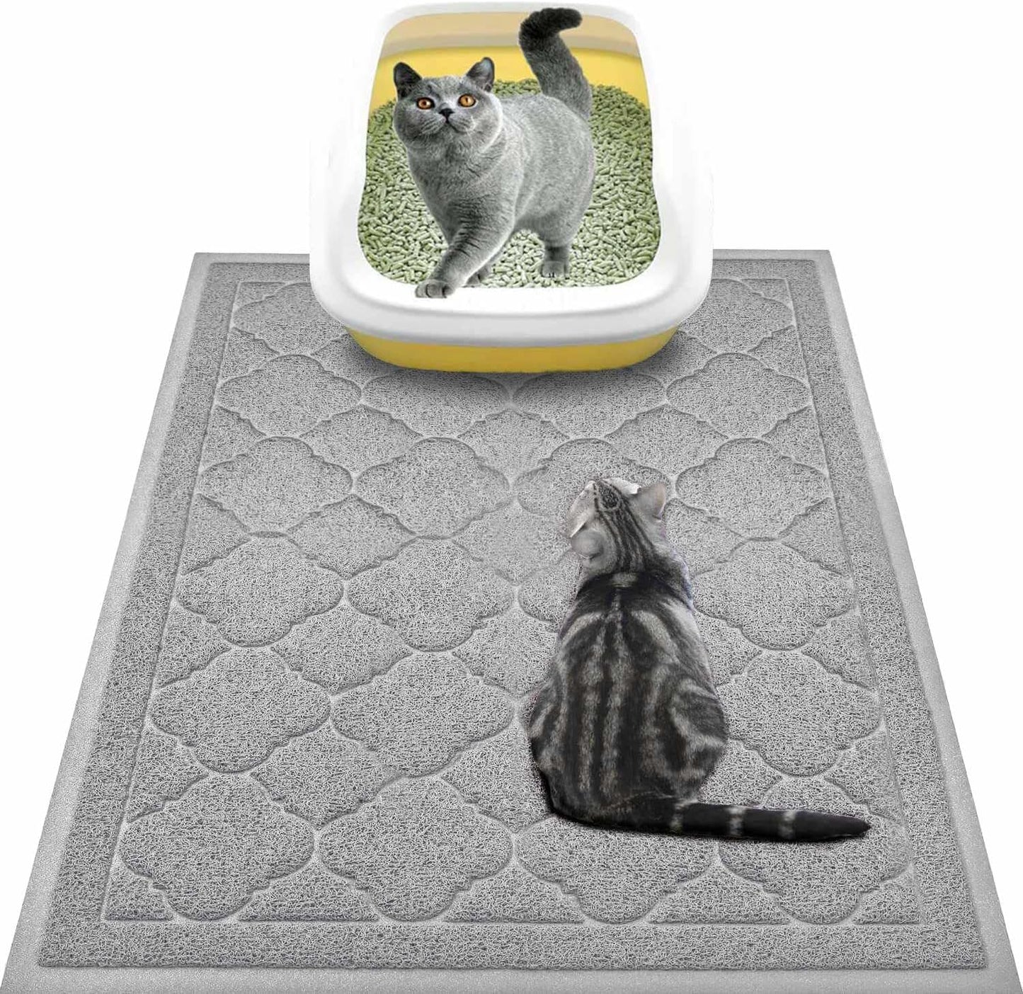WePet Kitty PVC Pad being washed with water for easy pet hygiene maintenance