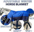 Side profile of SteeDear 300g fill winter horse rug