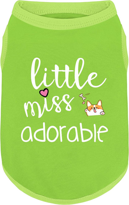Pink Cotton Dog Shirt with 'Little Miss Princess' Print, Soft & Breathable Pet Apparel for Small to Large Dogs, All-Season Sleeveless Vest, Cute and Comfortable Dog Outfit.Pink Crown XS - Image 15