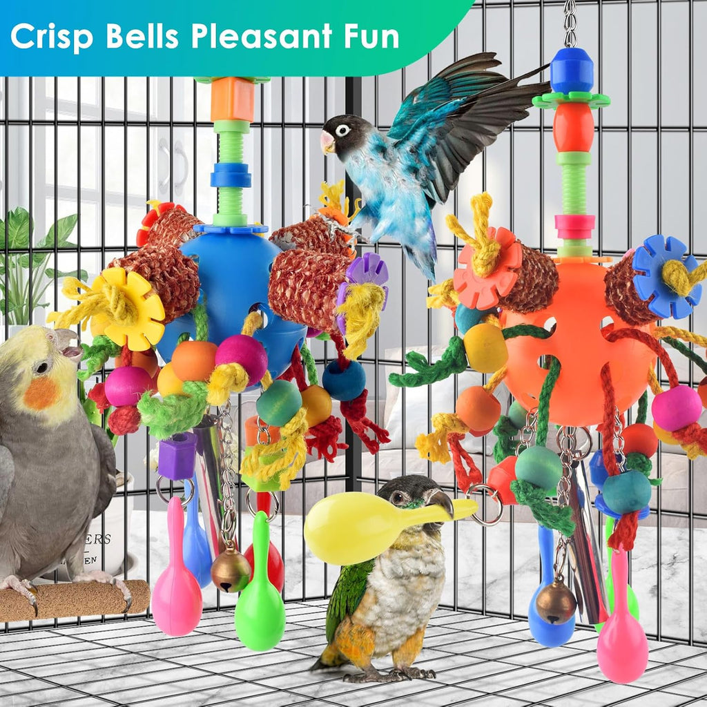 Stainless steel chain and hook for Katumo bird toys.