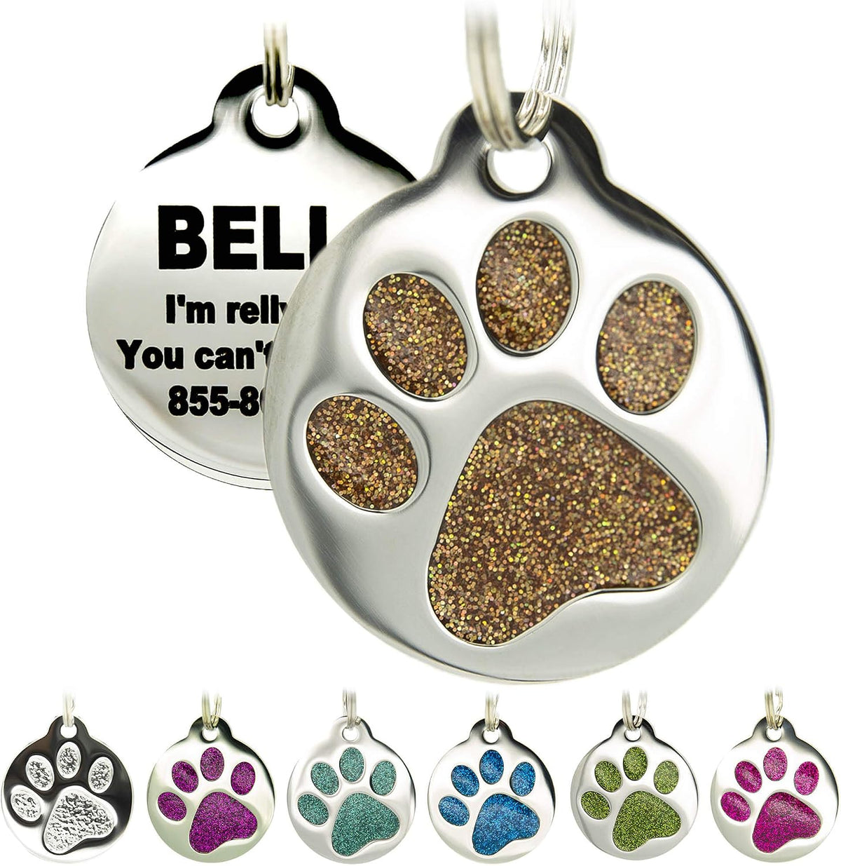 PetANTastic durable stainless steel cat tag lifestyle presentation