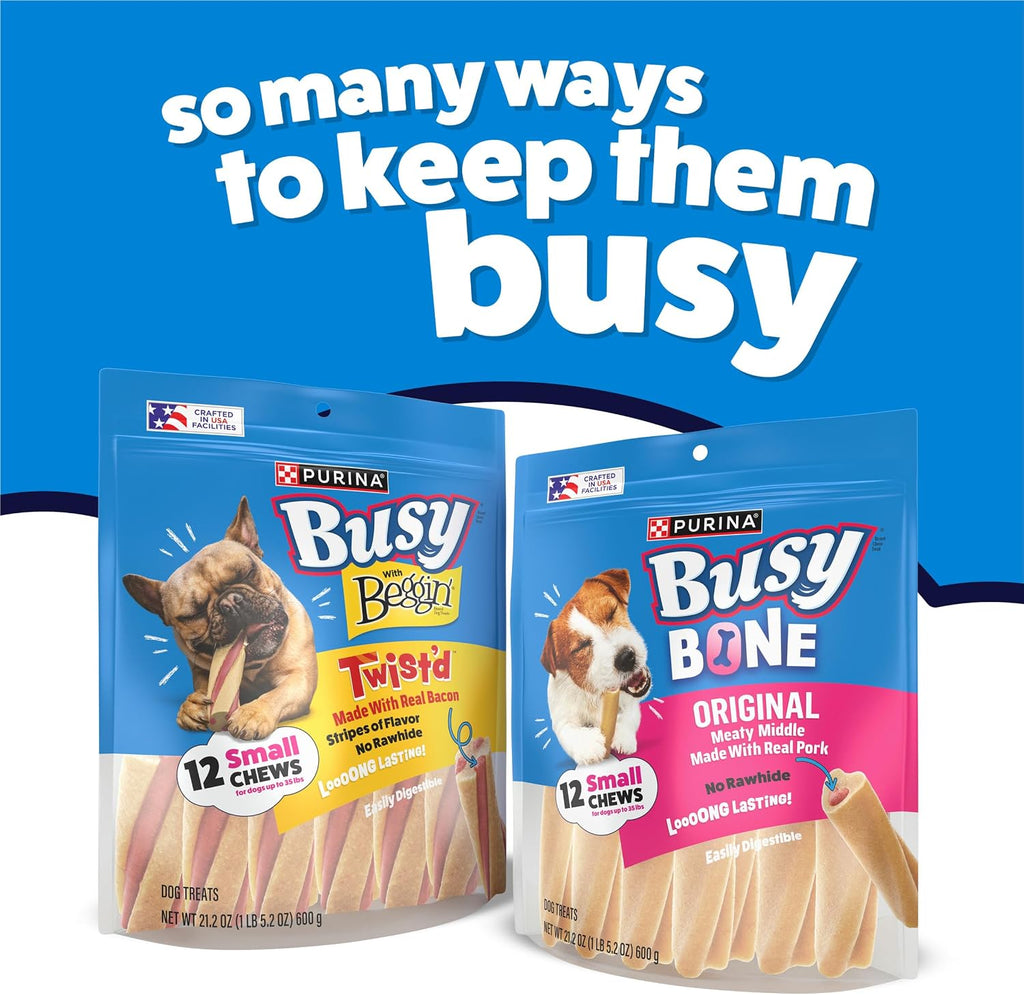 Purina Busy Made in USA Facilities Small Breed Dog Bones, Mini - 20 ct. Pouch - Image 10