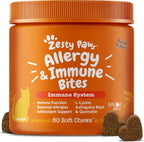 Zesty Paws Cat Allergy Relief 60 soft chews front view for premium pet care