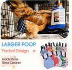 QBLEEV chicken diaper featuring elastic shoulder straps