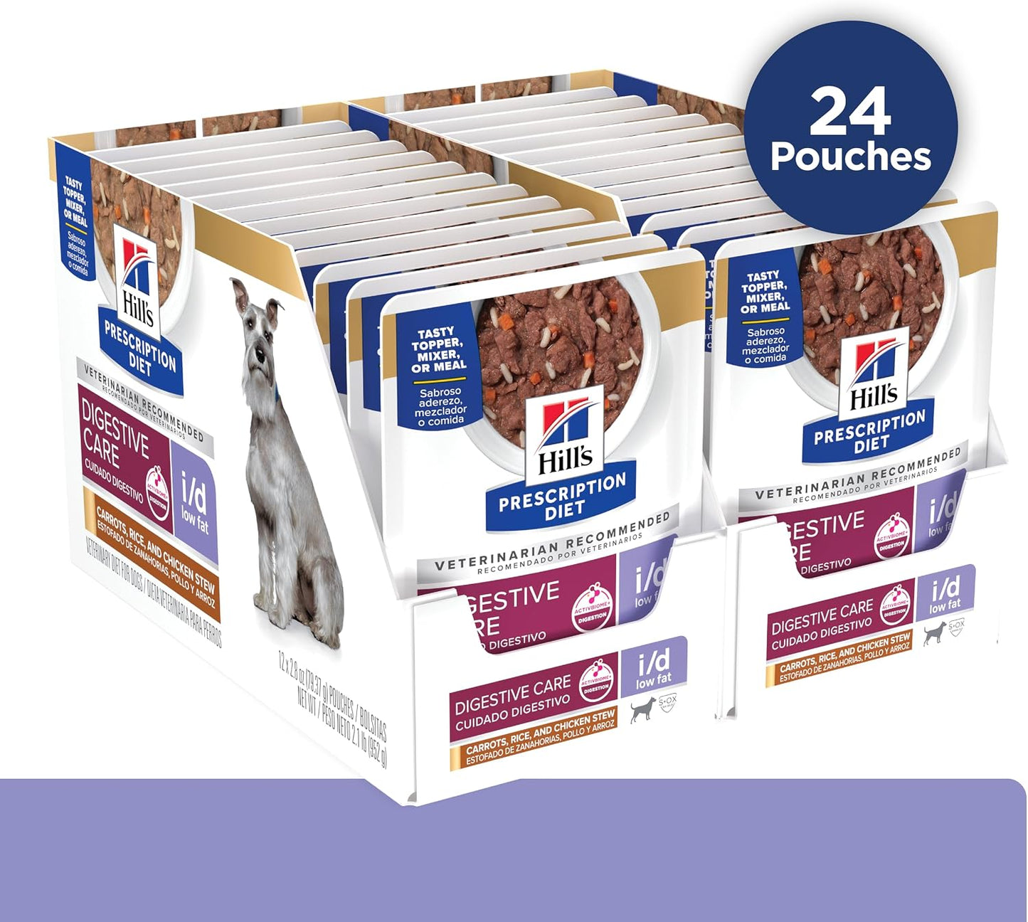 Imported USA premium veterinary dog food for sensitive stomachs side view