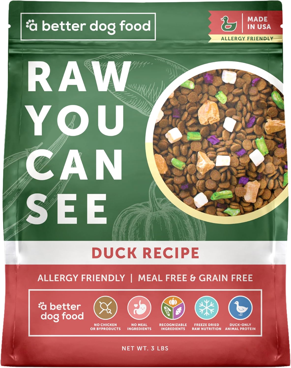Authentic A Better Treat imported lamb dog food product detail