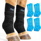 NEWGO Horse Ice Pack Reusable Horse Leg Wrap for Injury, Cooling Horse Knee Wrap Full Coverage Leg Ice Boot Cold Pack 1 Wrap with 2 Gel Packs for Knee, Legs, Boots, and Hooves - Image 9